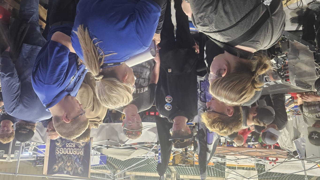 Thumbnail: Students talking to judges